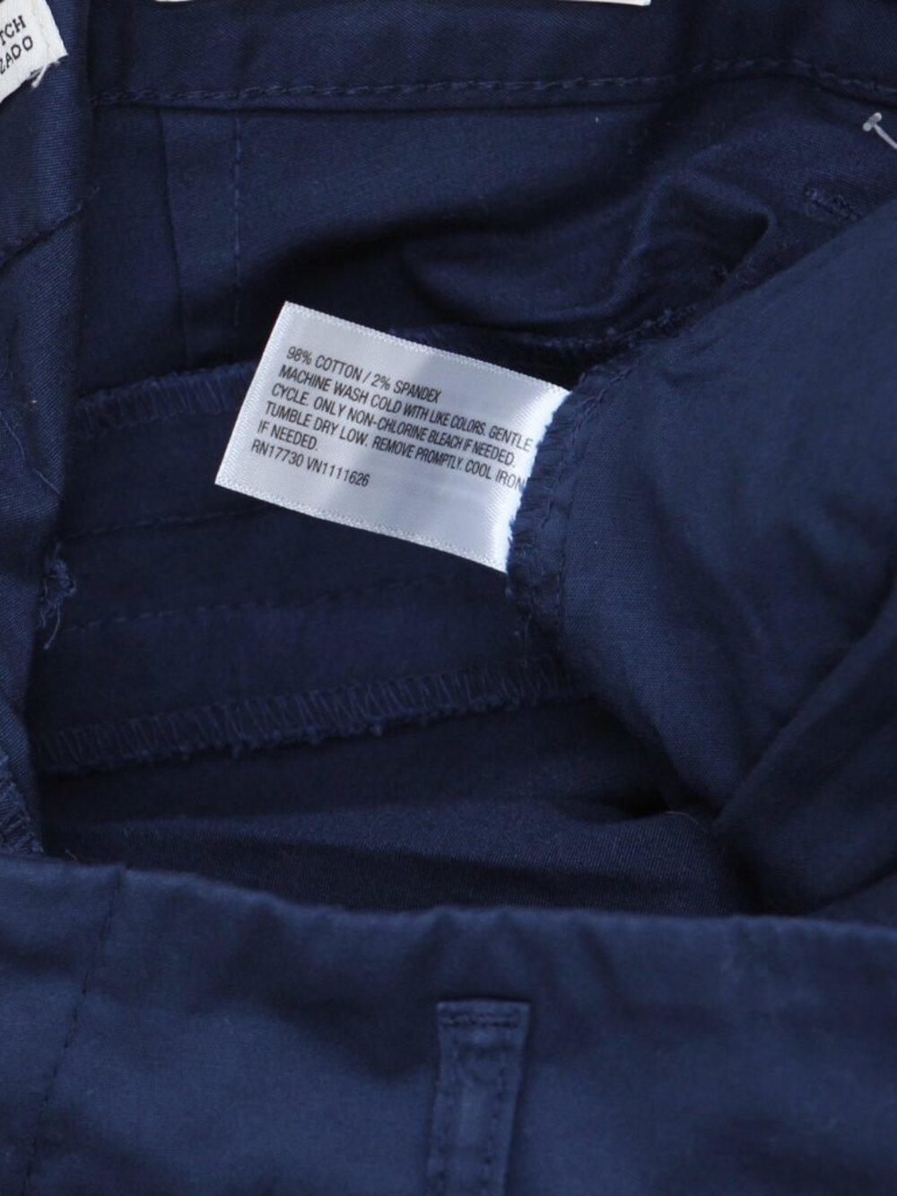 A New Day Navy Blue A Day High Rise Straight Ankle Chino Pants Navy 4 - Picture 7 of 8